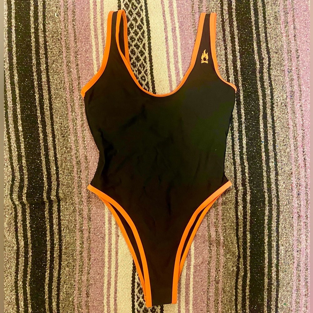 Campfire Hotel Bend, Oregon cheeky one-piece swimsuit